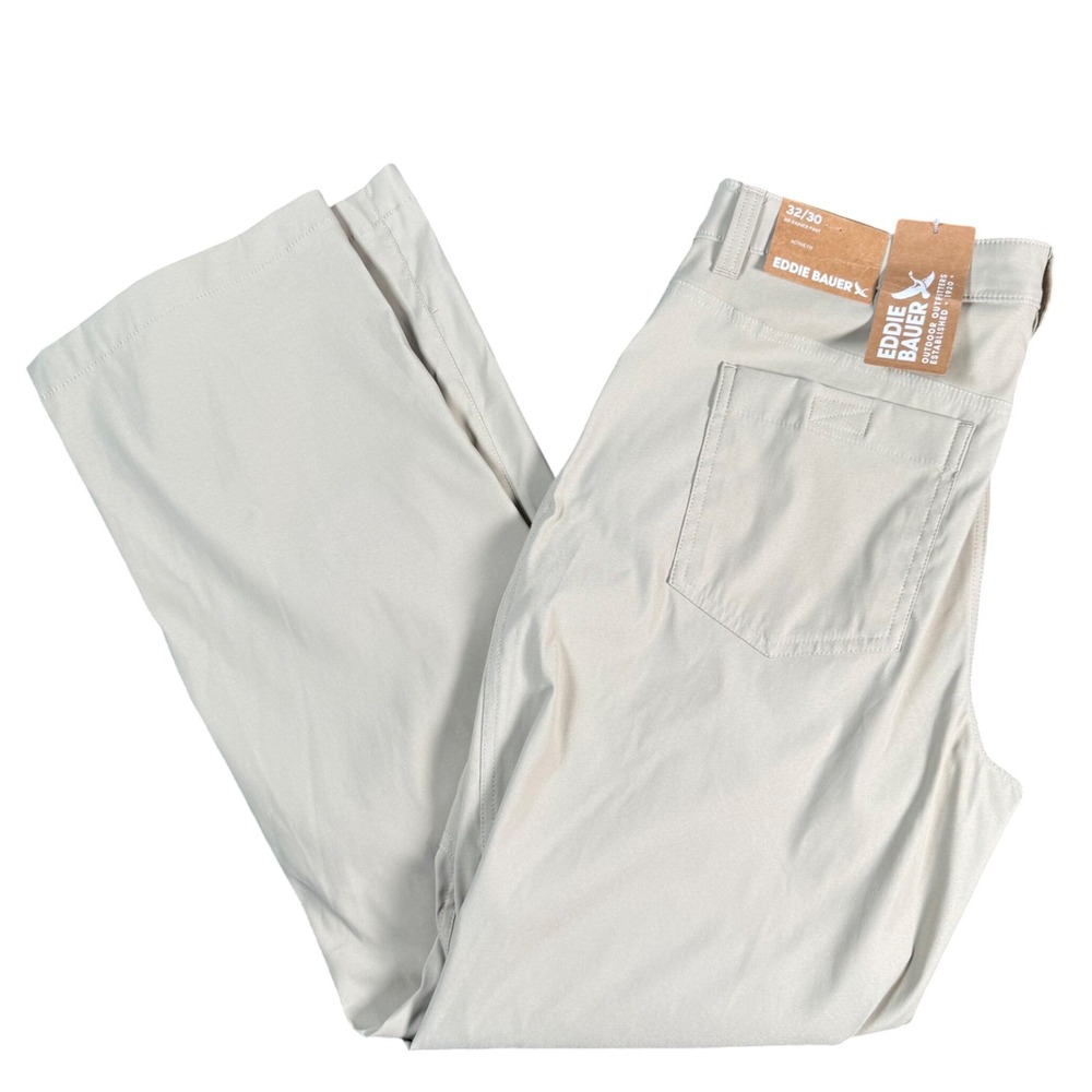 Eddie Bauer Rainier Pant Men 32/30 Khaki Active UPF 50 Outdoor Hiking Utility